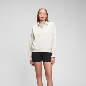 Gap Vintage Soft Henley Carls Stone Ivory Sweatshirt